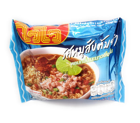 Wai Wai Instant Noodles Tom Yum Minced Pork Flavor - 60g
