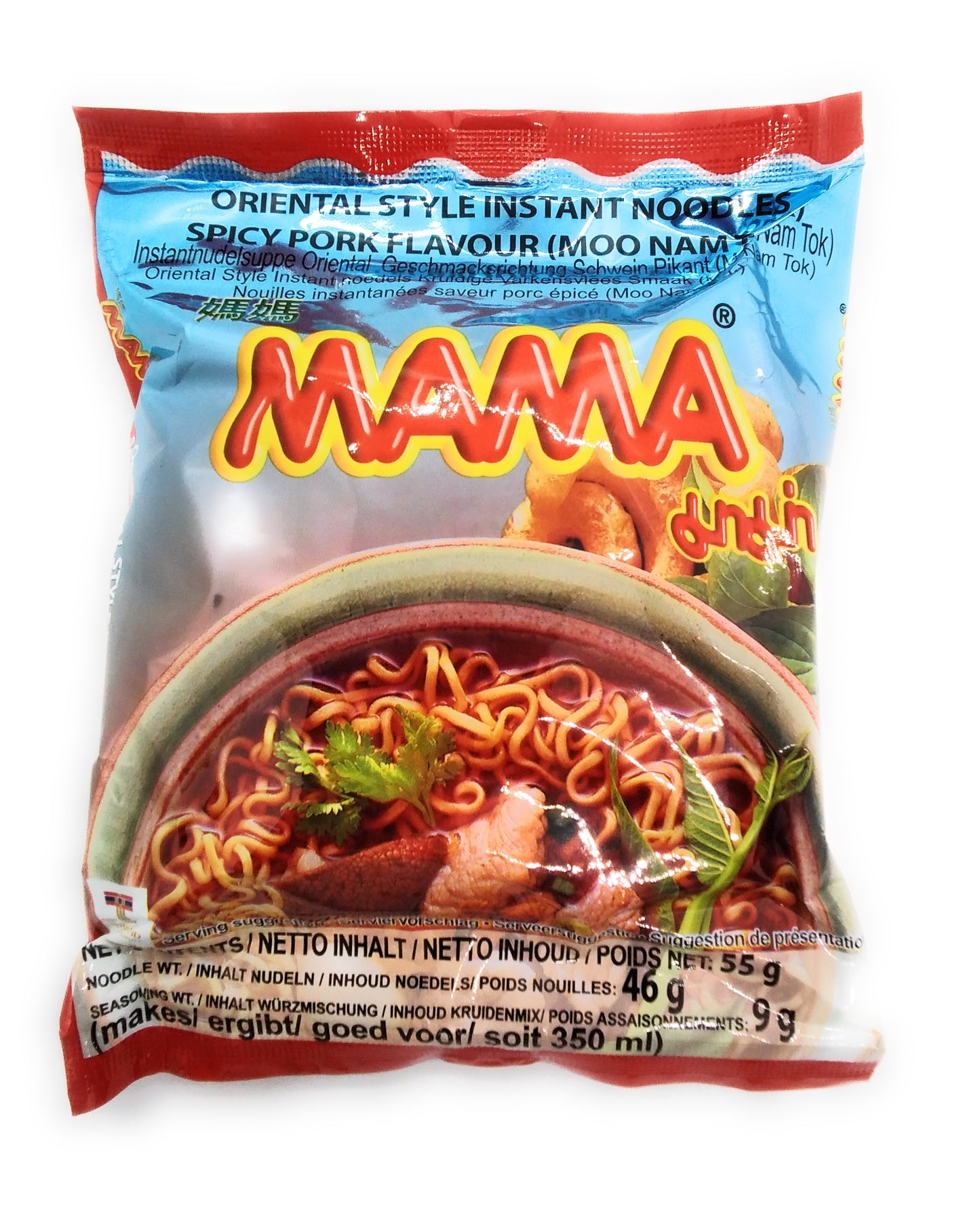 Mama Oriental Style Instant Noodles Spicy Pork Flavour - 55g