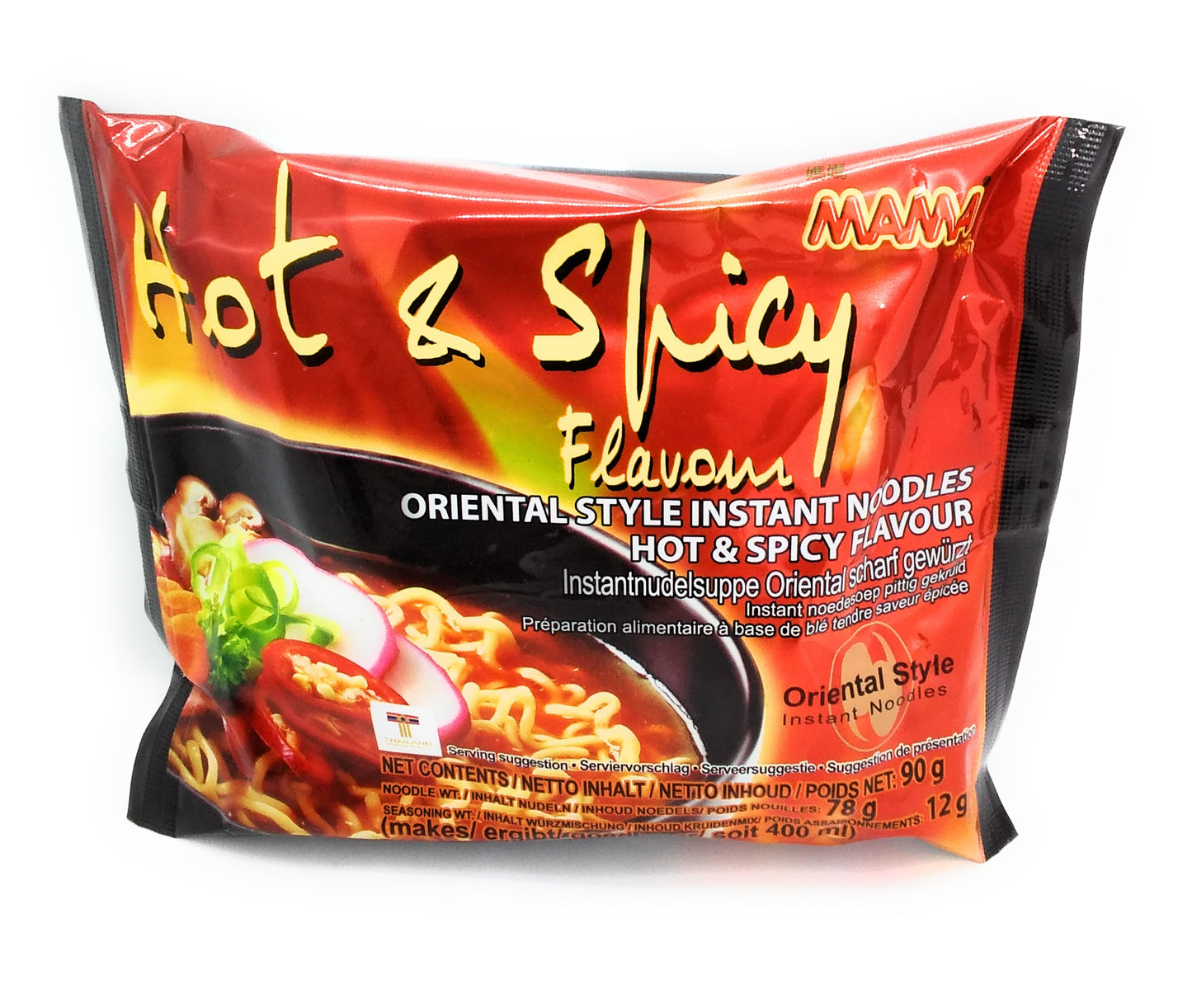 Mama Oriental Style Instant Noodles Hot and Spicy Flavour - 90g