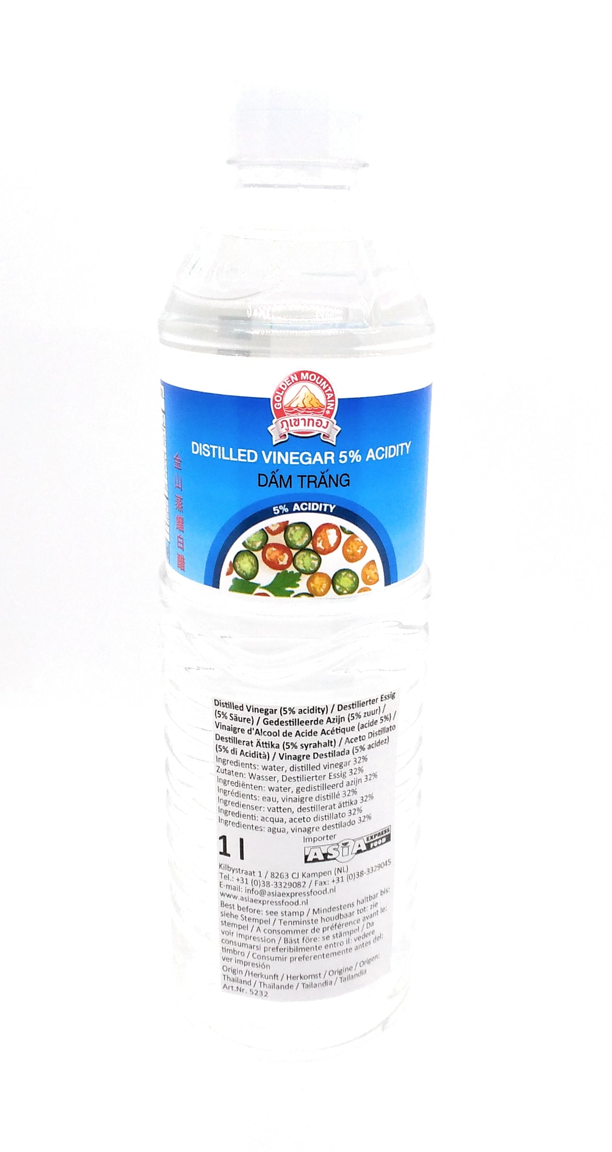 Golden Mountain Destillierter Essig 5 % Säure