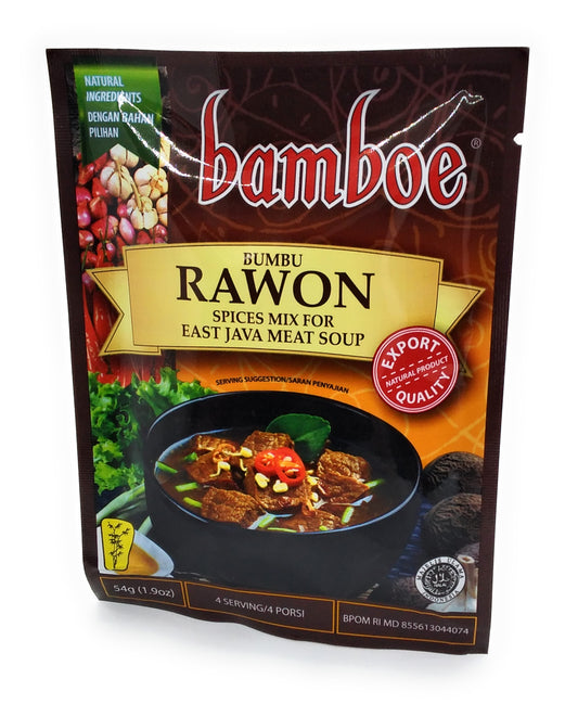 Bamboe Rawon Spice Mix for East Java Meat Soup - 54g