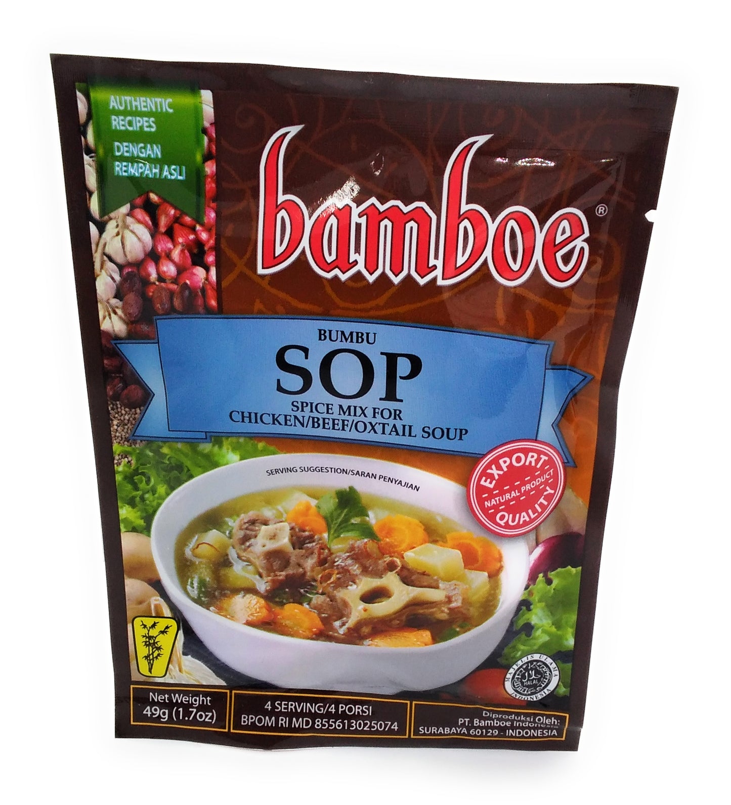 Sop-Gewürzmischung für Hühner-/Rindfleisch-Ochsenschwanzsuppe – 49 g