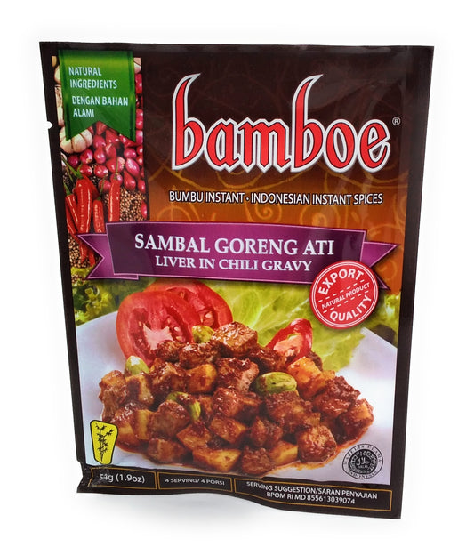 Bamboe Sambal Goreng Ati Liver in Chilli Gravy - 54g