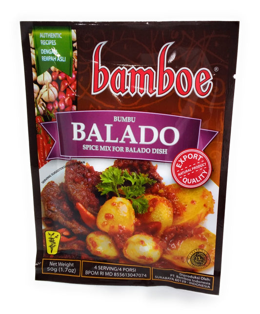 Bamboe Balado Spice Mix for Balado Dish - 50g