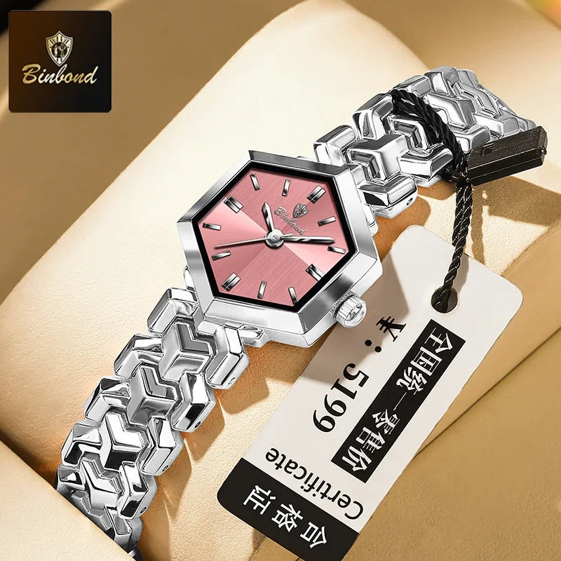 BONBOND Hot-selling Fashion New Ladies' Watch Waterproof Leisure Sports Trend Elegant Women's Quartz Wristwatch Relógio senhora