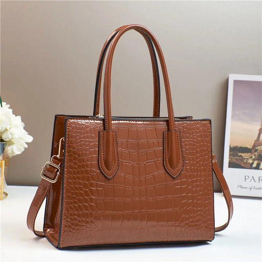 New Women's Casual Tote Bags Luxury Leather Handbags Purse Designer Women Shoulder Crossbody Bag Female Shopper Bags