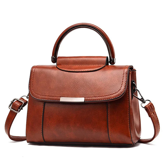 New Retro Fashion Pattern Leather Crossbody Bags for Women Designer Small Handbags Chain Shoulder Messenger Bag Mini Purses