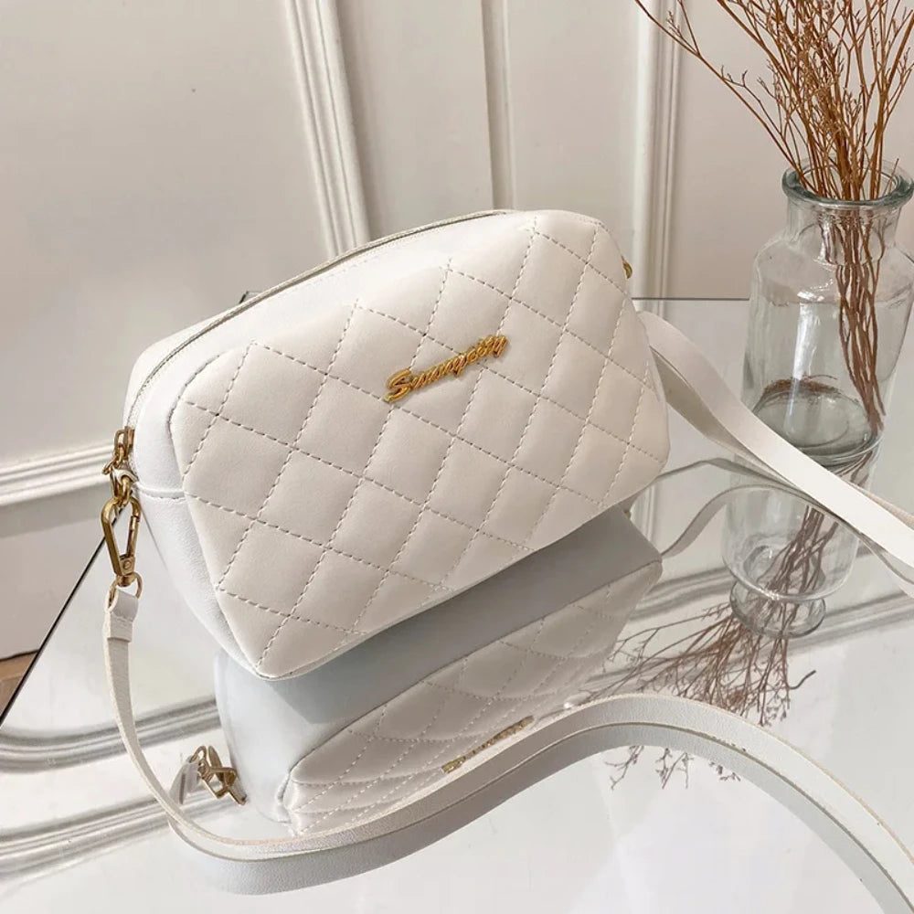 Elegante gesteppte Umhängetasche