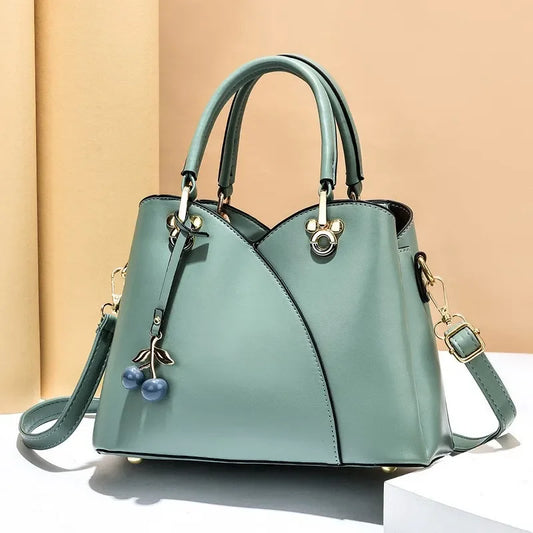 PU Leather Large Capacity Woman Handbag Grid Shoulder Bag Fashion Casual Luxury Designer Patchwork Crossbody Pack