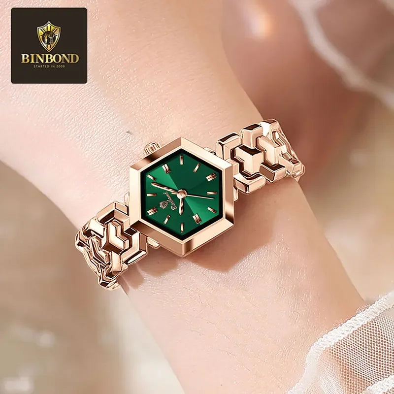 BONBOND Hot-selling Fashion New Ladies' Watch Waterproof Leisure Sports Trend Elegant Women's Quartz Wristwatch Relógio senhora