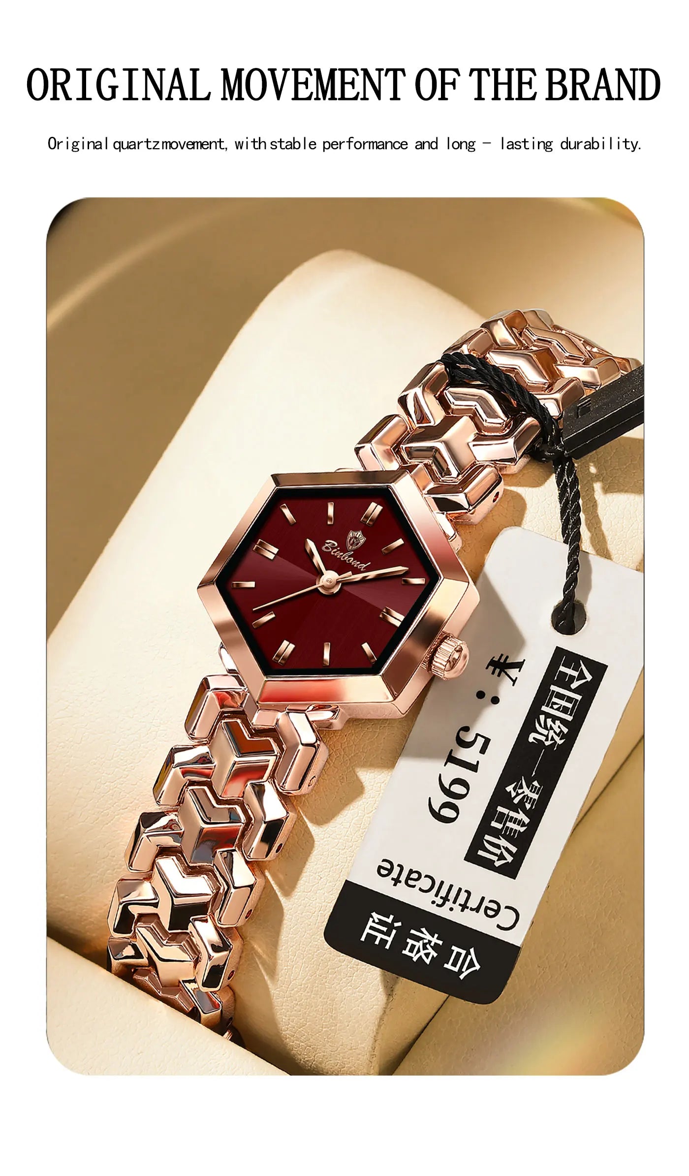 BONBOND Hot-selling Fashion New Ladies' Watch Waterproof Leisure Sports Trend Elegant Women's Quartz Wristwatch Relógio senhora