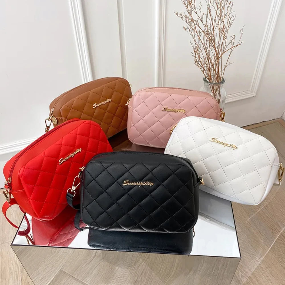 Elegante gesteppte Umhängetasche