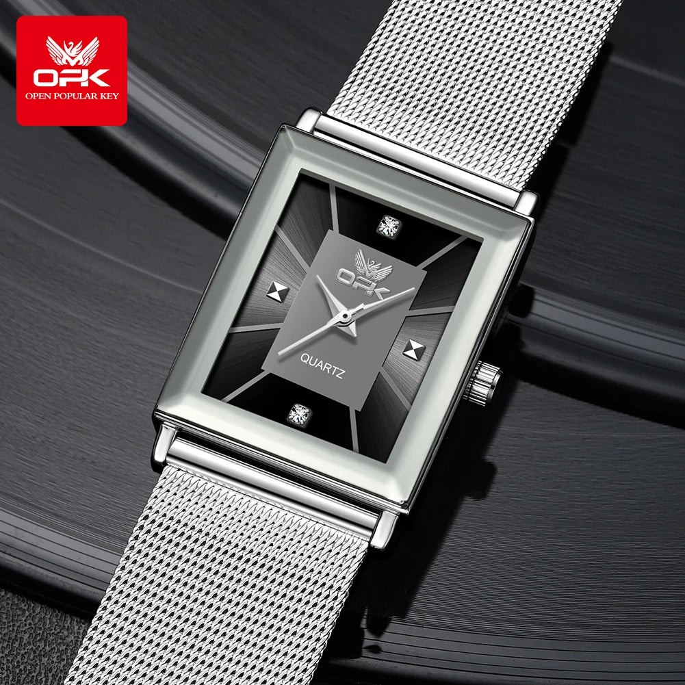 OPK 6029 Quartz Watch for Men Stainless steel Strap Simplicity Wristwatch Man