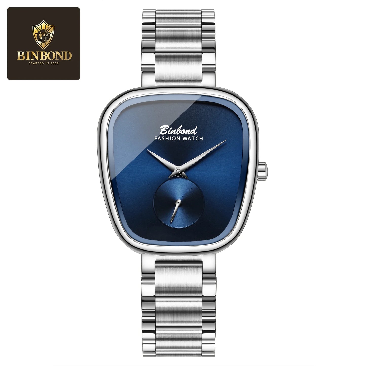 BINBOND Luxury Brand Fashion Ladies' Watch Waterproof Stainless Steel Women's Watch Simple High Quality Quartz Watches for Woman