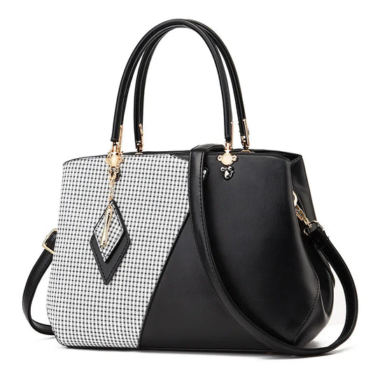 New Ladies Fashion Handbags Classic Shopper Multicolors Pattern Women Tote Shopping School Office Travel Shoulder Zipper Big Bag