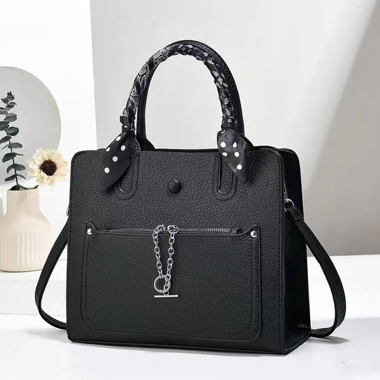 women's fashion bags PU Leather Women Handbags High Quality Large Capacity Female Shoulder Bags Solid Color Classic Bag
