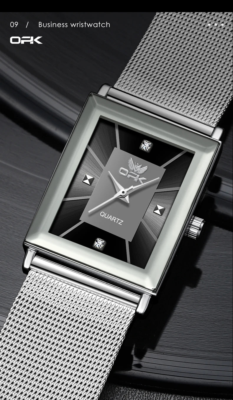 OPK 6029 Quartz Watch for Men Stainless steel Strap Simplicity Wristwatch Man