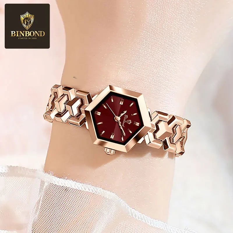 BONBOND Hot-selling Fashion New Ladies' Watch Waterproof Leisure Sports Trend Elegant Women's Quartz Wristwatch Relógio senhora