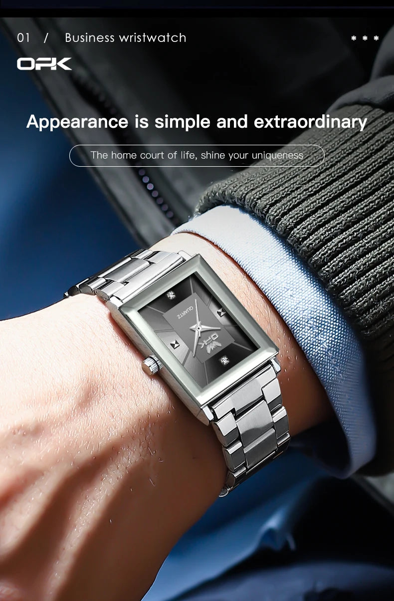 OPK 6029 Quartz Watch for Men Stainless steel Strap Simplicity Wristwatch Man