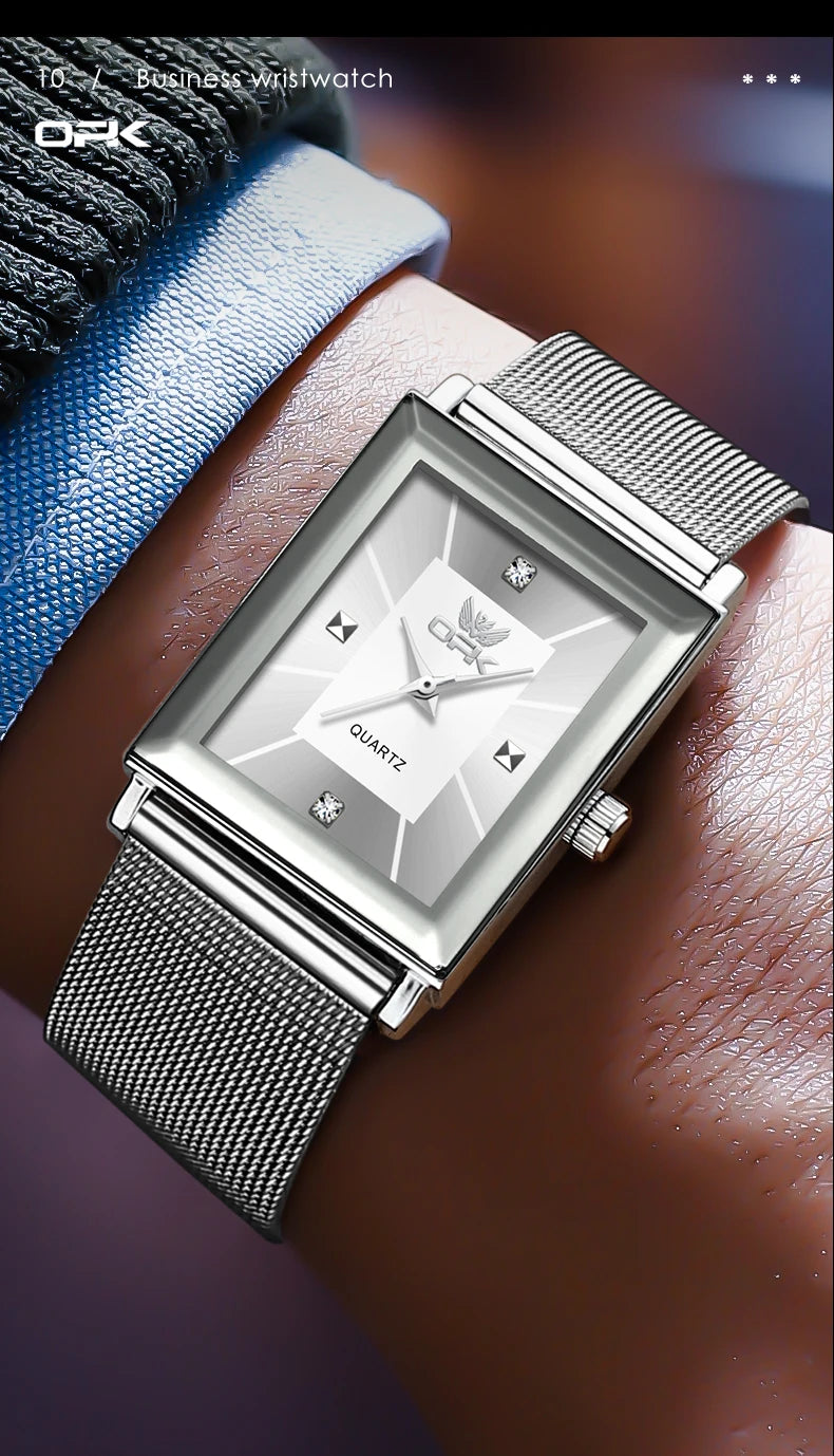 OPK 6029 Quartz Watch for Men Stainless steel Strap Simplicity Wristwatch Man